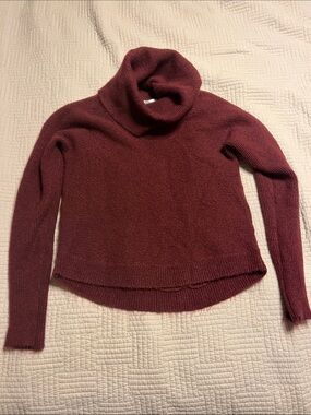 jason maxwell Burgundy Turtleneck Sweater